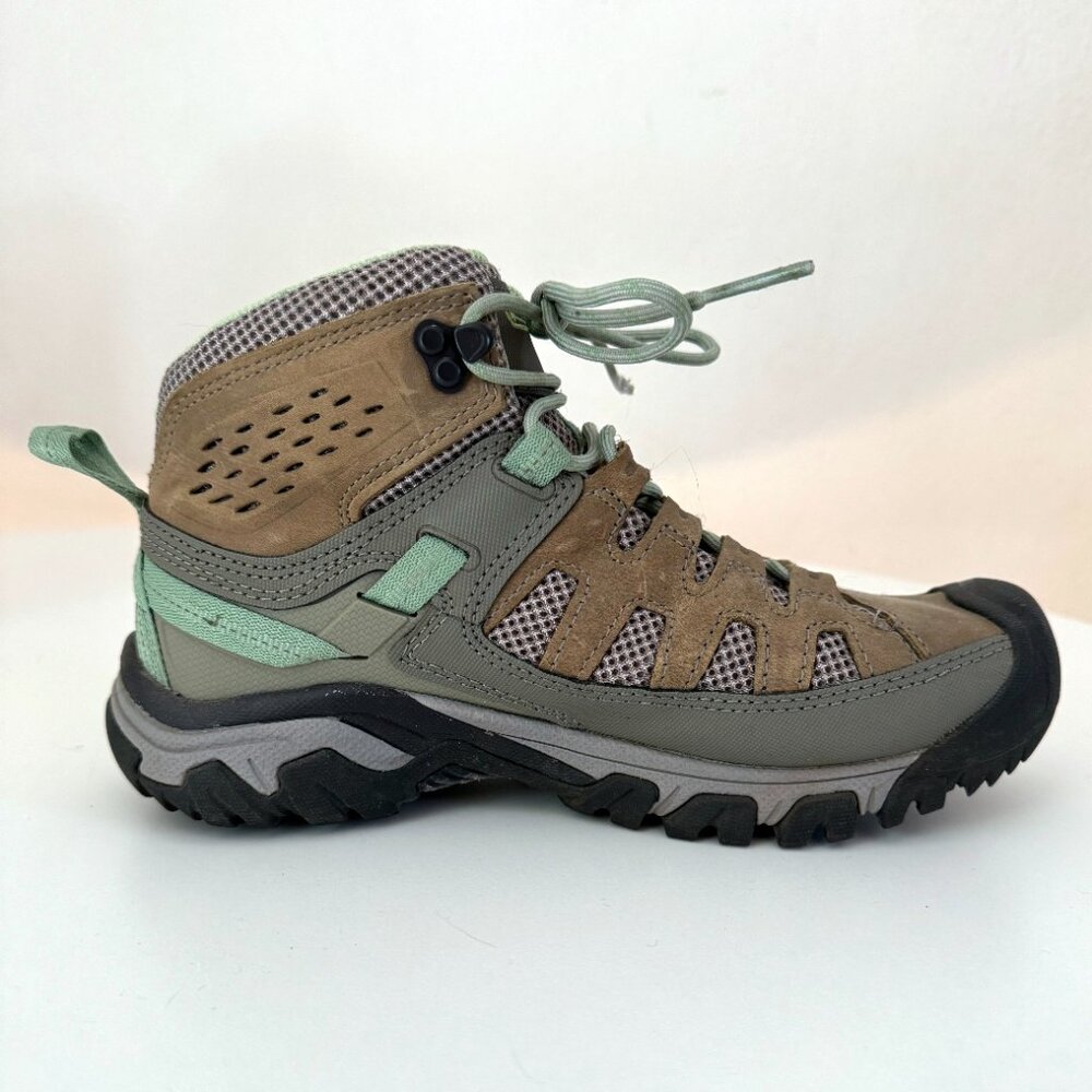 Keen Targhee Vent Mid Women's Hiking Boots in Fumo/Quiet Green size 8.5 US/39 EU - Picture 4 of 9